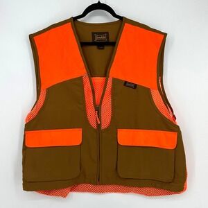 Gamehide Hunting Quail Vest Blaze Breathable Upland‎ Orange Mesh Full Zip 2X Men
